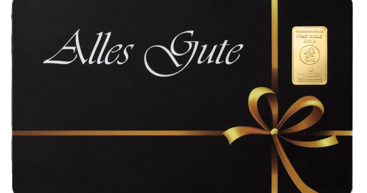 FineCard 1 Gramm Gold - „Notgroschen“